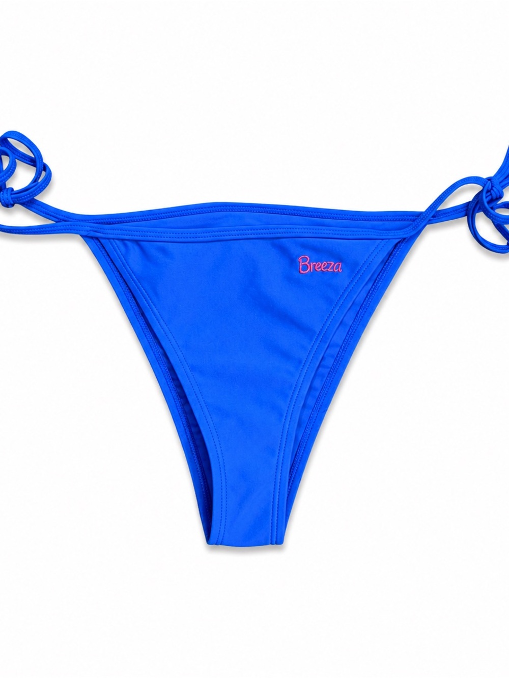 Breeza Electric Blue Tie-Side Bikini Bottom